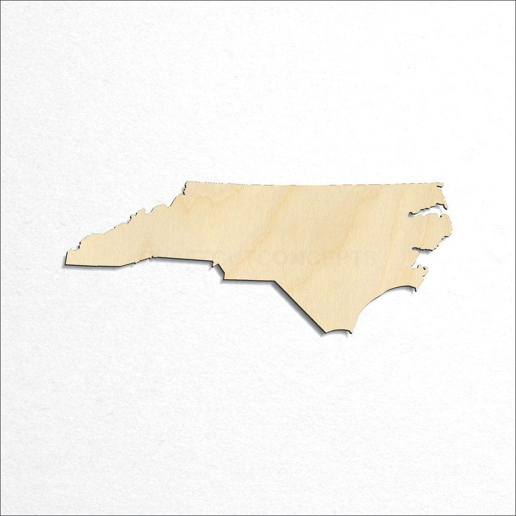 Wooden State - North Carolina craft shape available in sizes of 2 inch and up