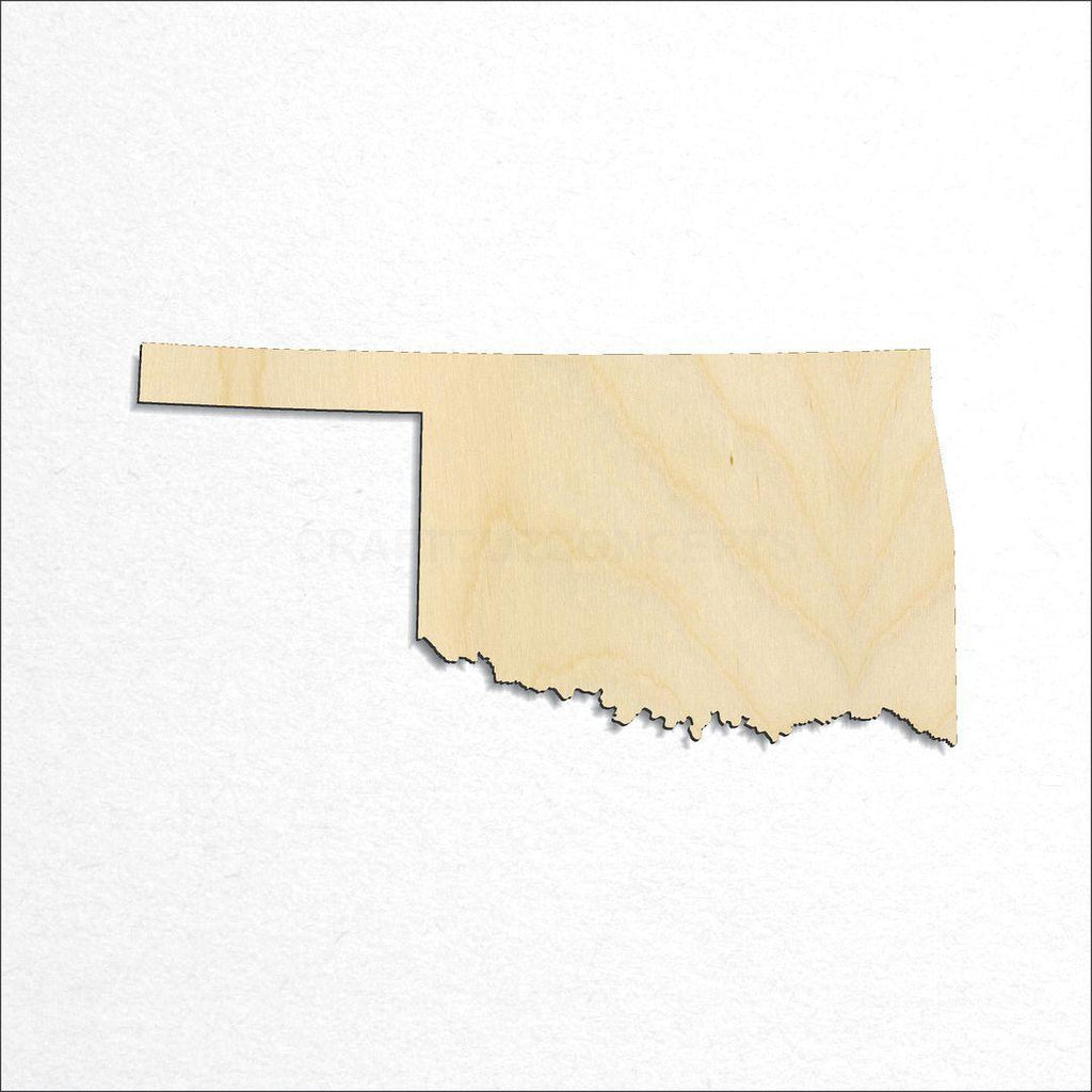 Wooden State - Oklahoma craft shape available in sizes of 4 inch and up