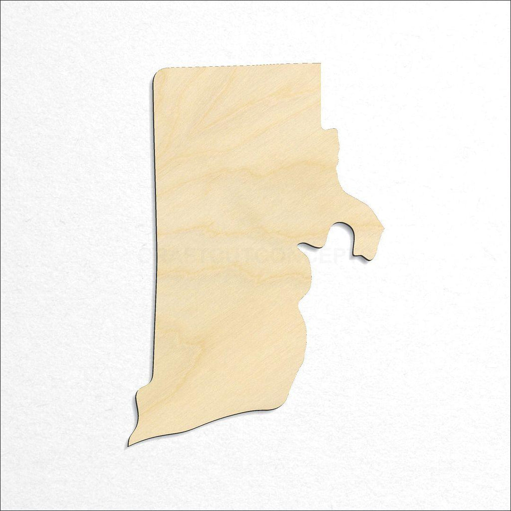 Wooden State - Rhode Island CRAFTY craft shape available in sizes of 1 inch and up