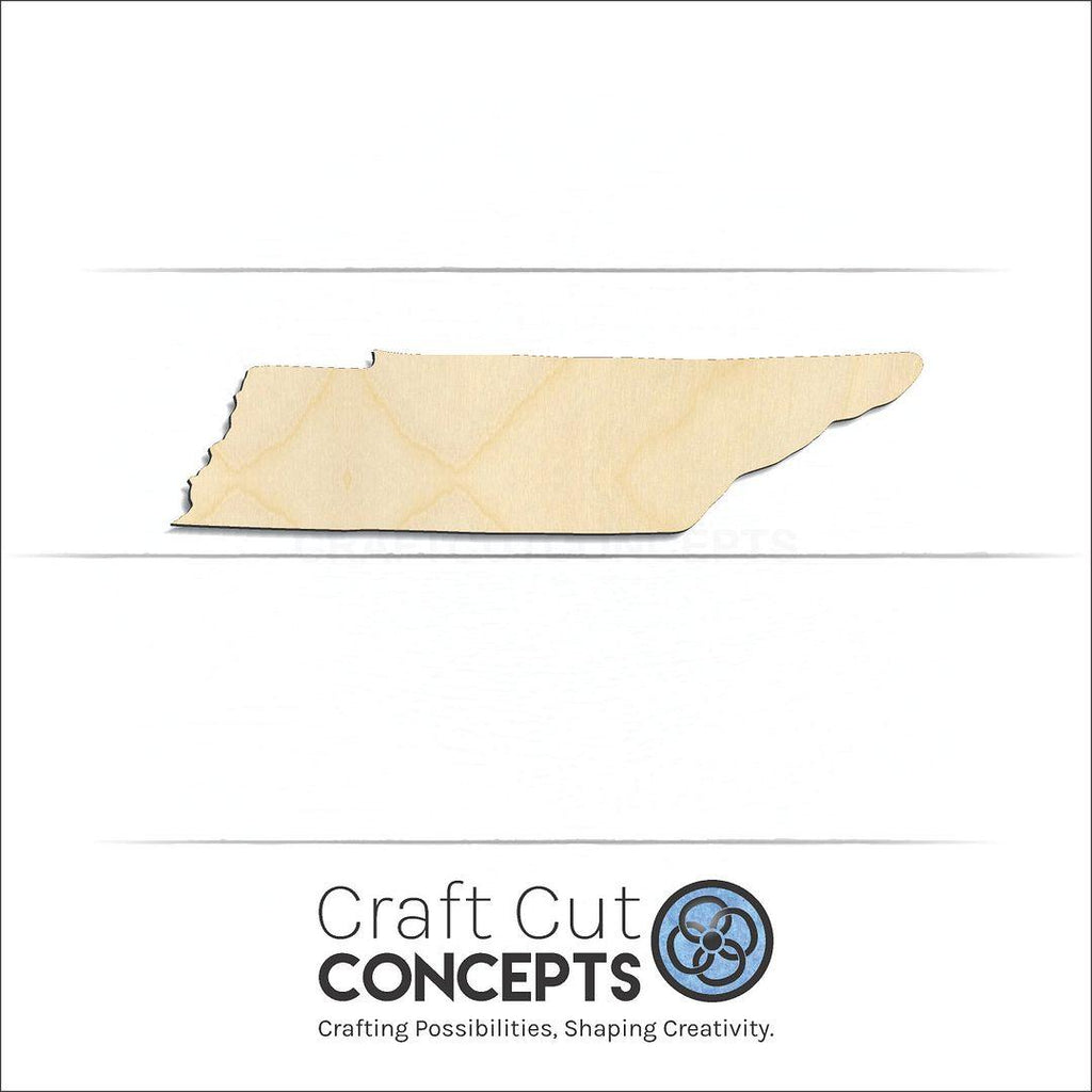 Craft Cut Concepts Logo under a wood State - Tennessee CRAFTY craft shape and blank