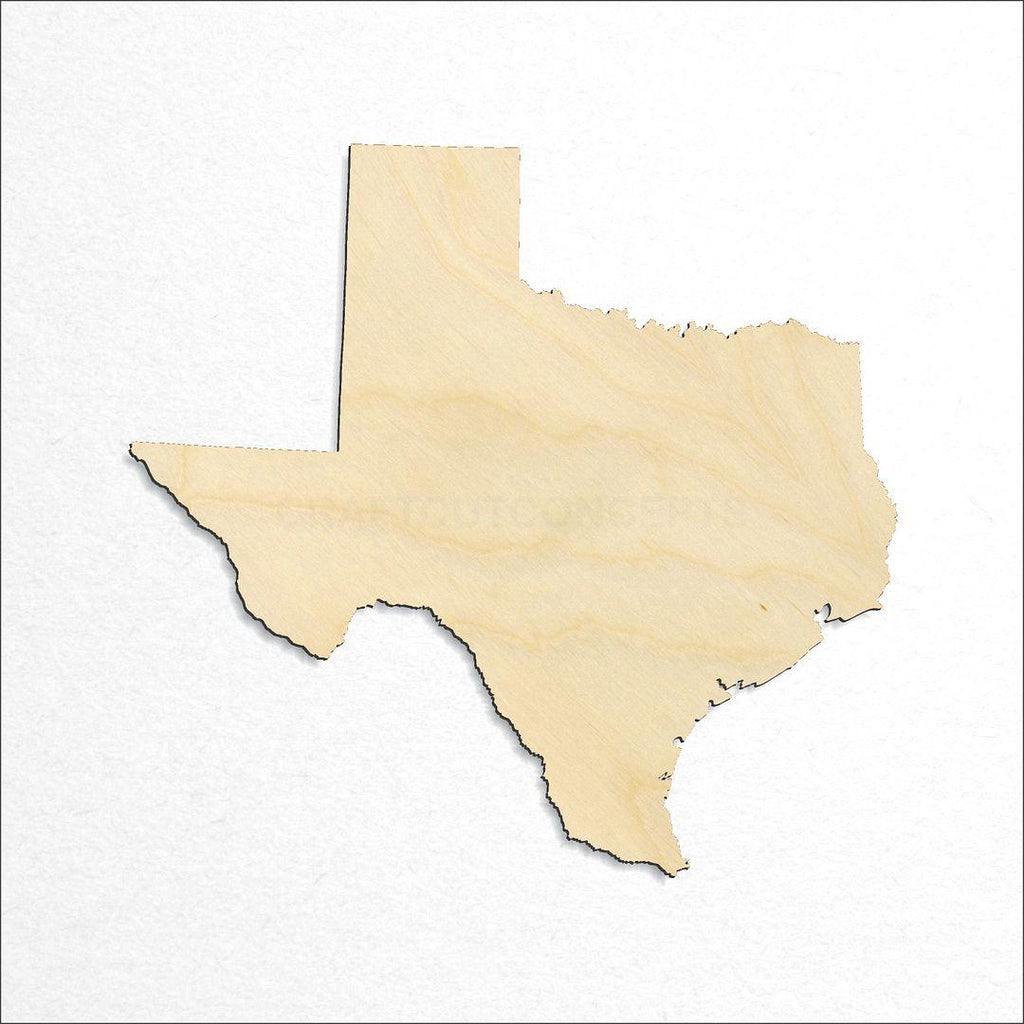 Wooden State - Texas craft shape available in sizes of 1 inch and up