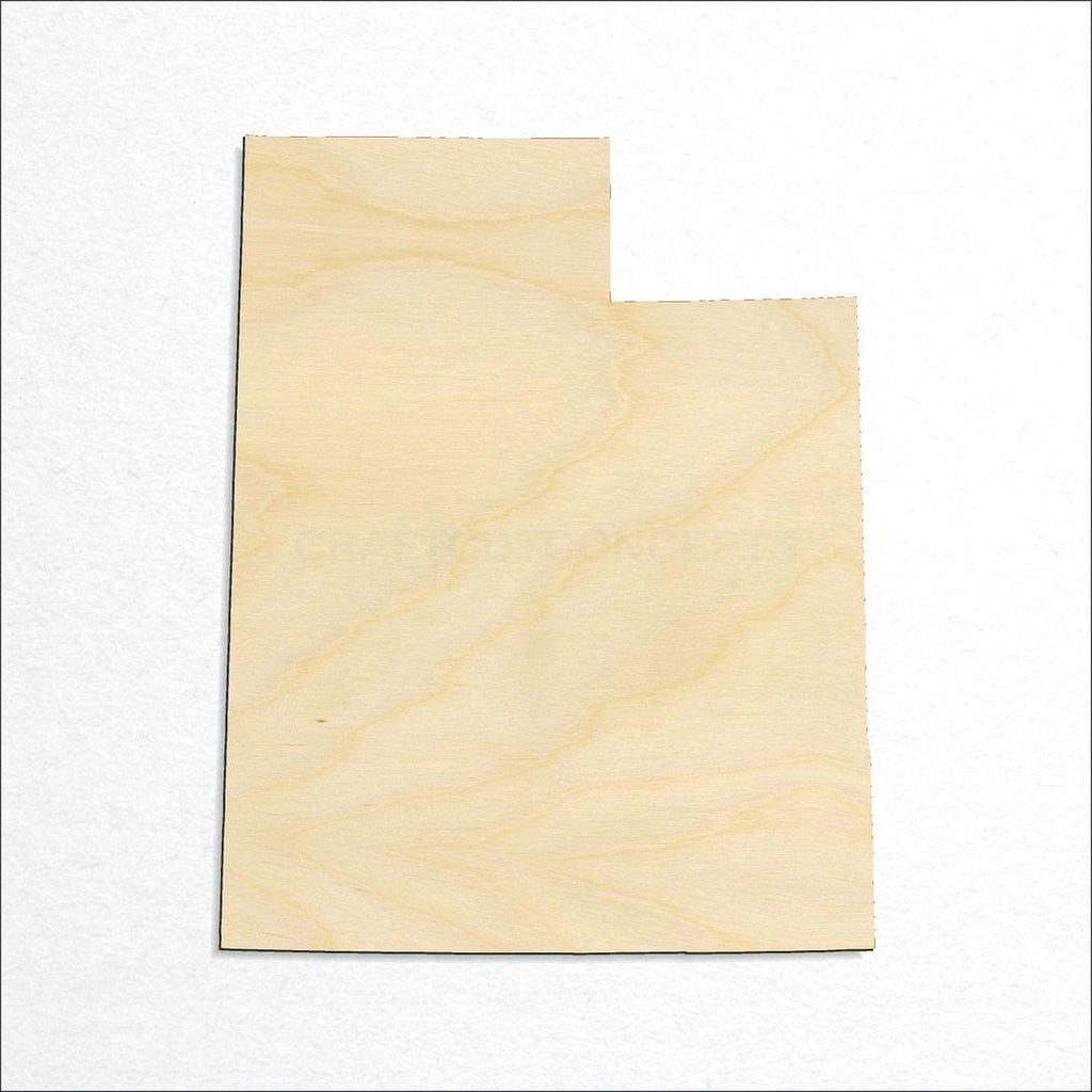 Wooden State - Utah craft shape available in sizes of 1 inch and up