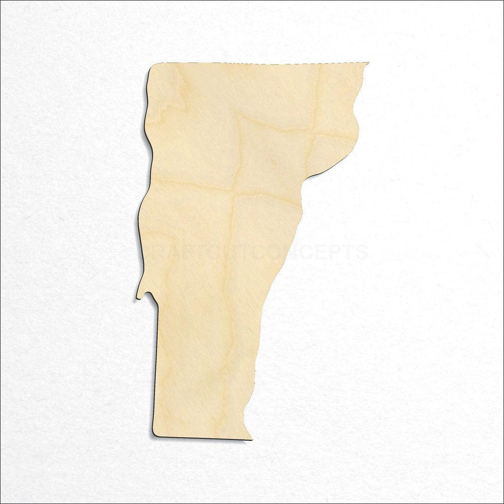 Wooden State - Vermont CRAFTY craft shape available in sizes of 1 inch and up