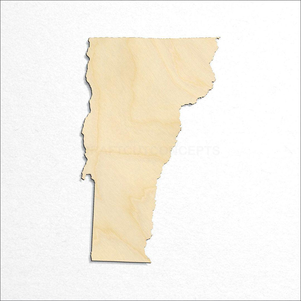Wooden State - Vermont craft shape available in sizes of 2 inch and up