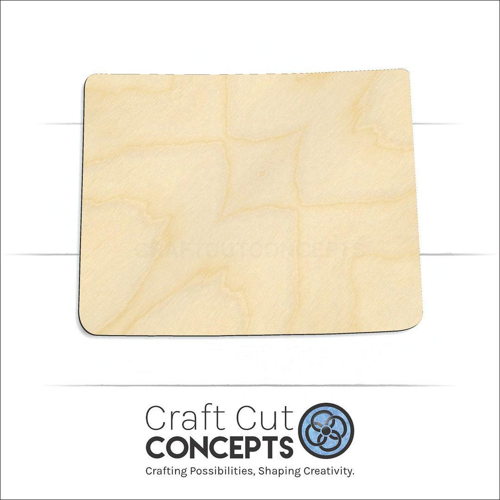 Craft Cut Concepts Logo under a wood State - Wyoming CRAFTY craft shape and blank