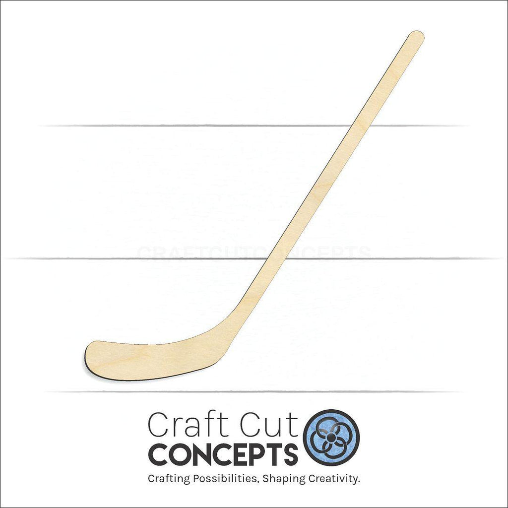 Craft Cut Concepts Logo under a wood Sports - Hockey Stick-2 craft shape and blank