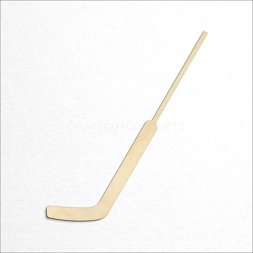 Wooden Sports - Hockey Golie Stick craft shape available in sizes of 3 inch and up