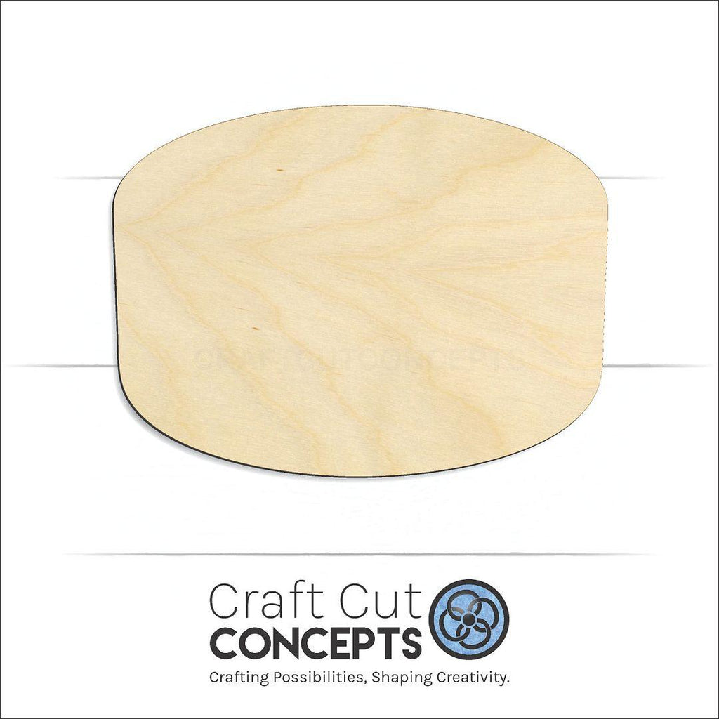 Craft Cut Concepts Logo under a wood Sports - Hockey Puck craft shape and blank