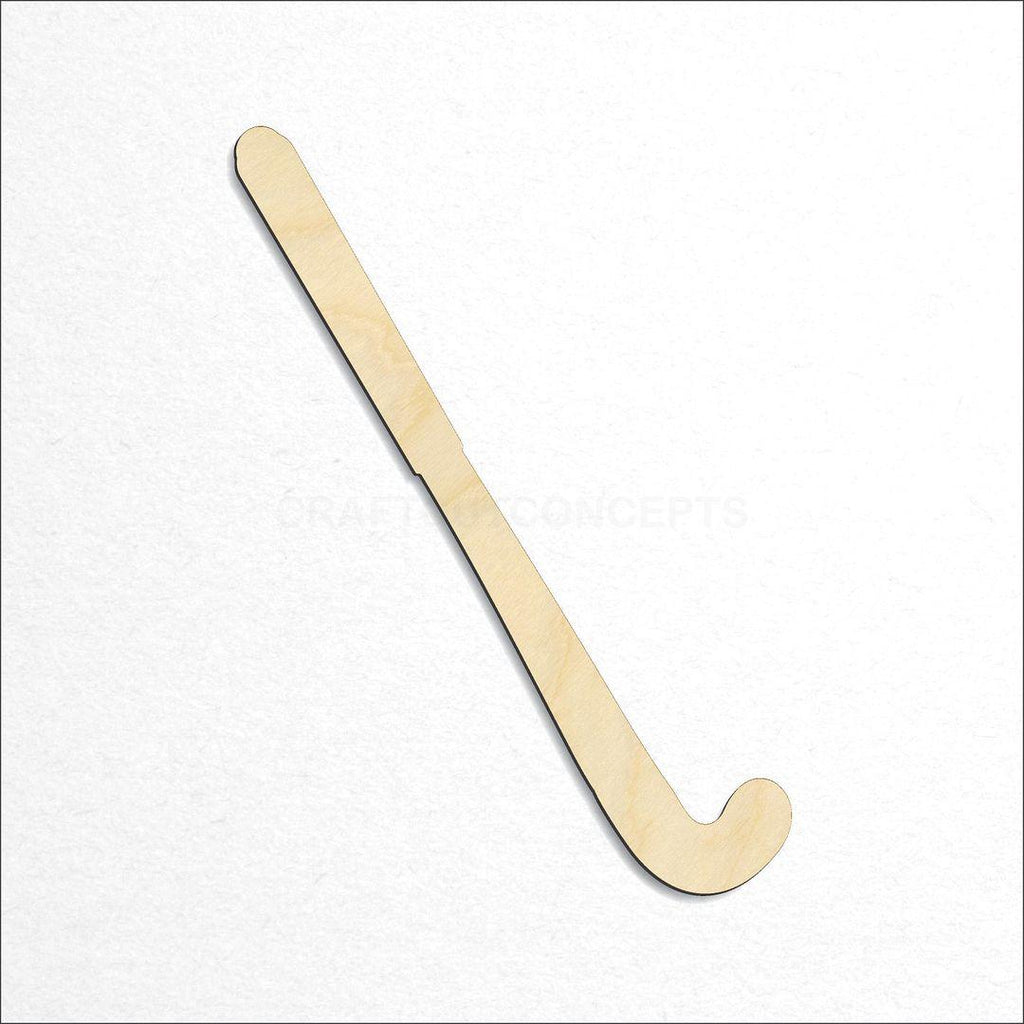Wooden Sports - Field Hockey Stick craft shape available in sizes of 3 inch and up