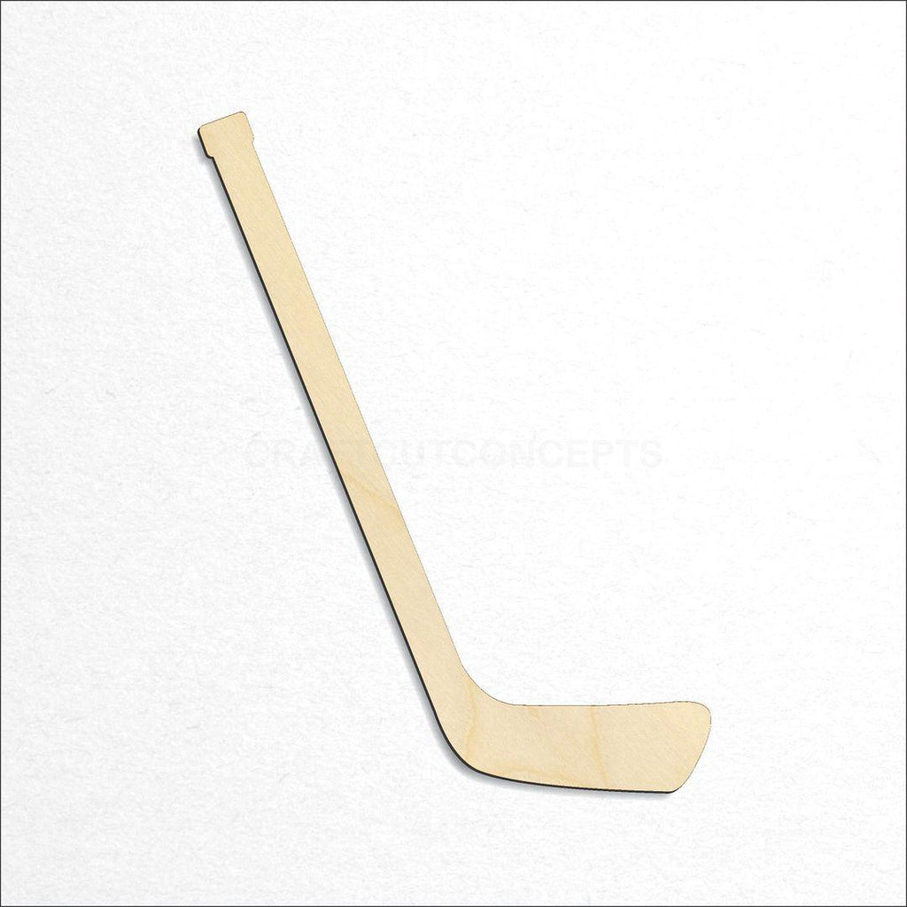 Wooden Hockey Stick craft shape available in sizes of 3 inch and up