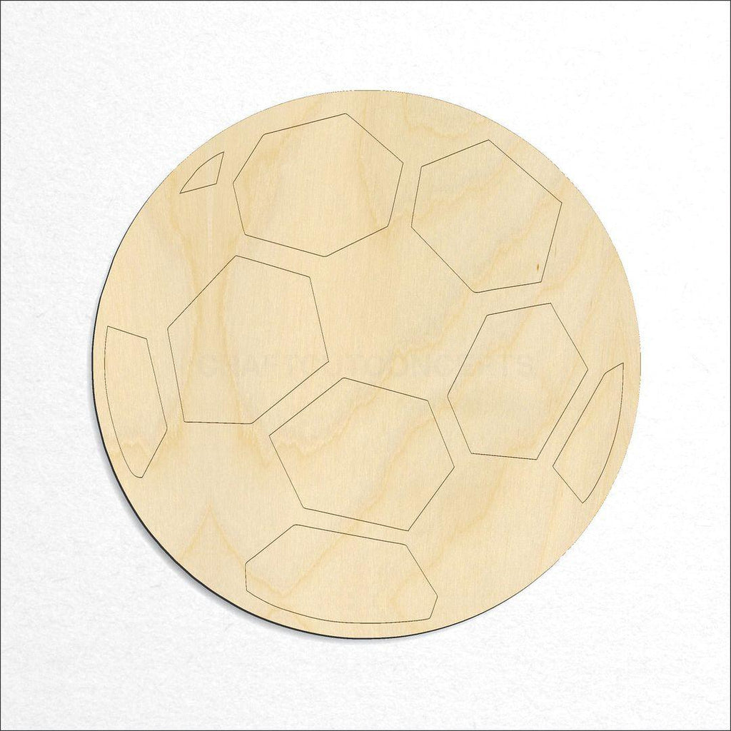Wooden Sports - Soccer Ball craft shape available in sizes of 3 inch and up