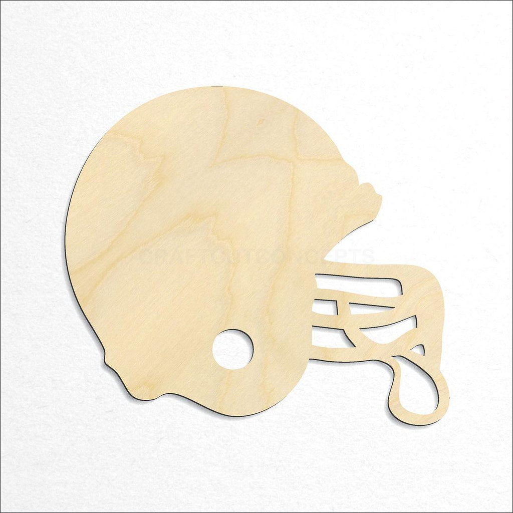 Wooden Sports - Helmet - Baseball craft shape available in sizes of 2 inch and up