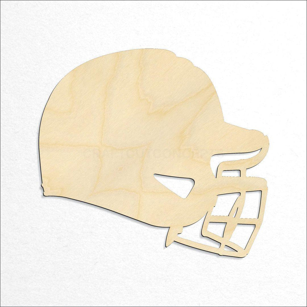 Wooden Sports - Helmet - Baseball-2 craft shape available in sizes of 3 inch and up