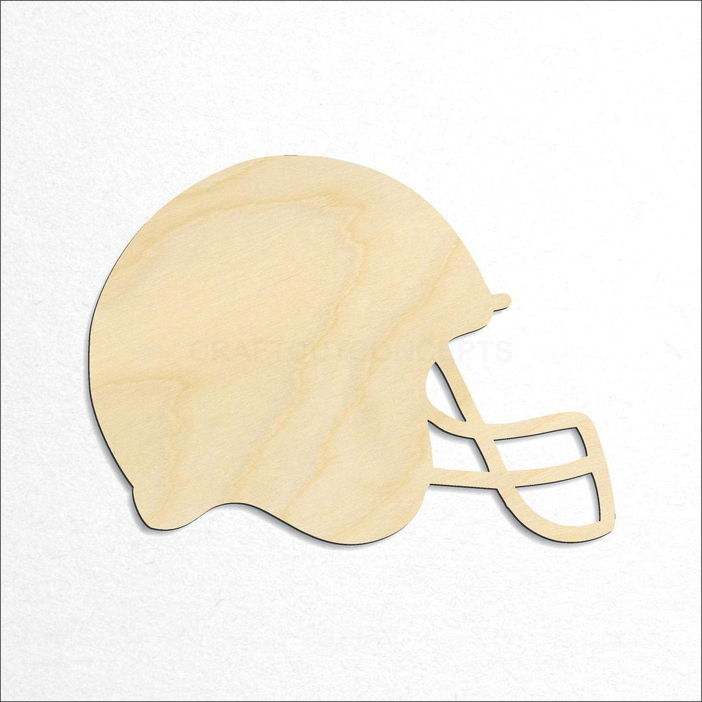 Wooden Sports - Helmet - Football craft shape available in sizes of 3 inch and up