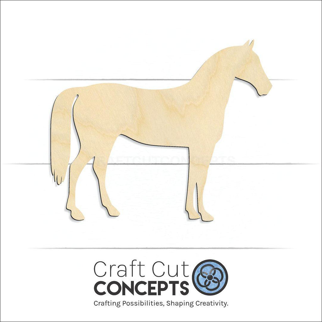 Craft Cut Concepts Logo under a wood Horse -2 craft shape and blank