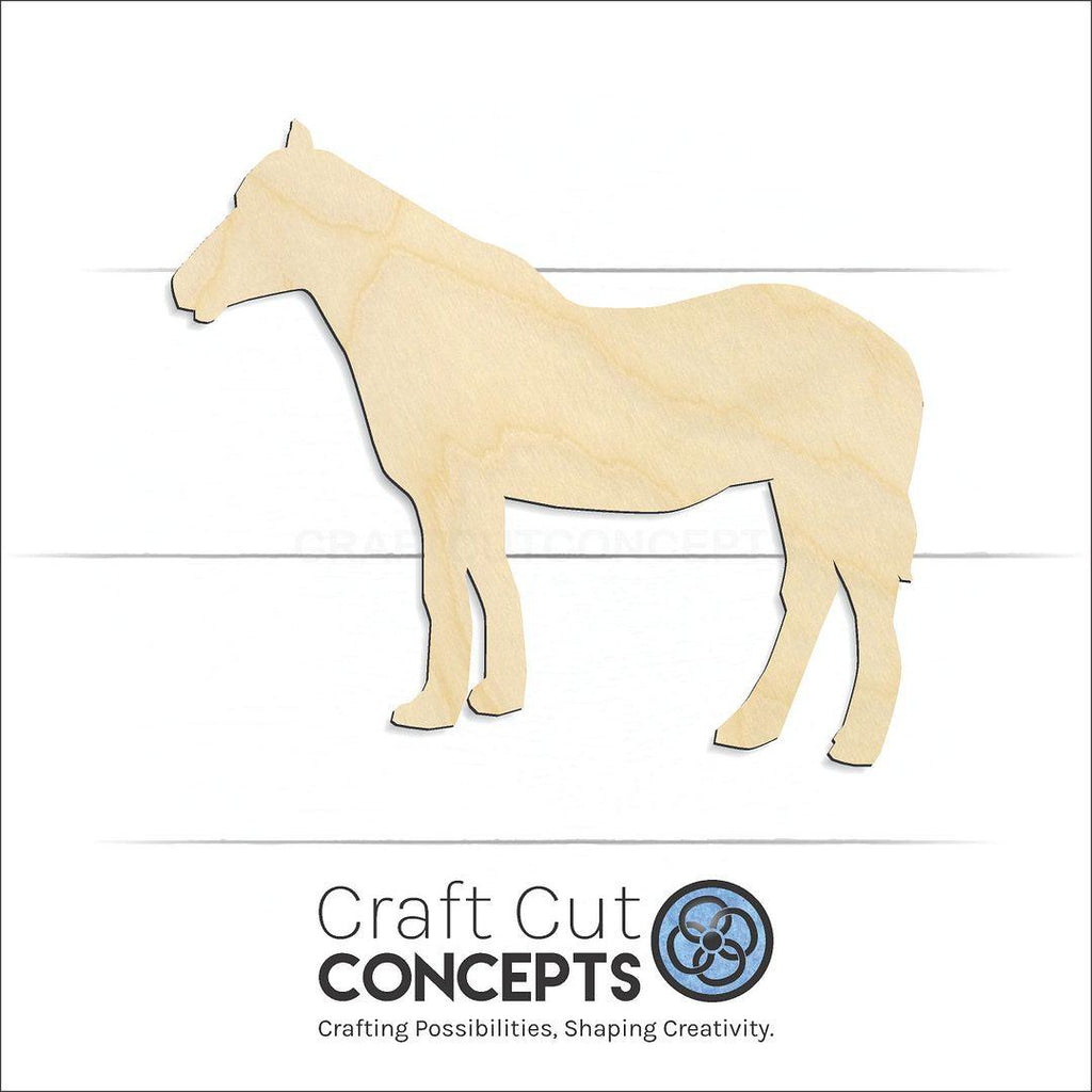 Craft Cut Concepts Logo under a wood Horse -3 craft shape and blank