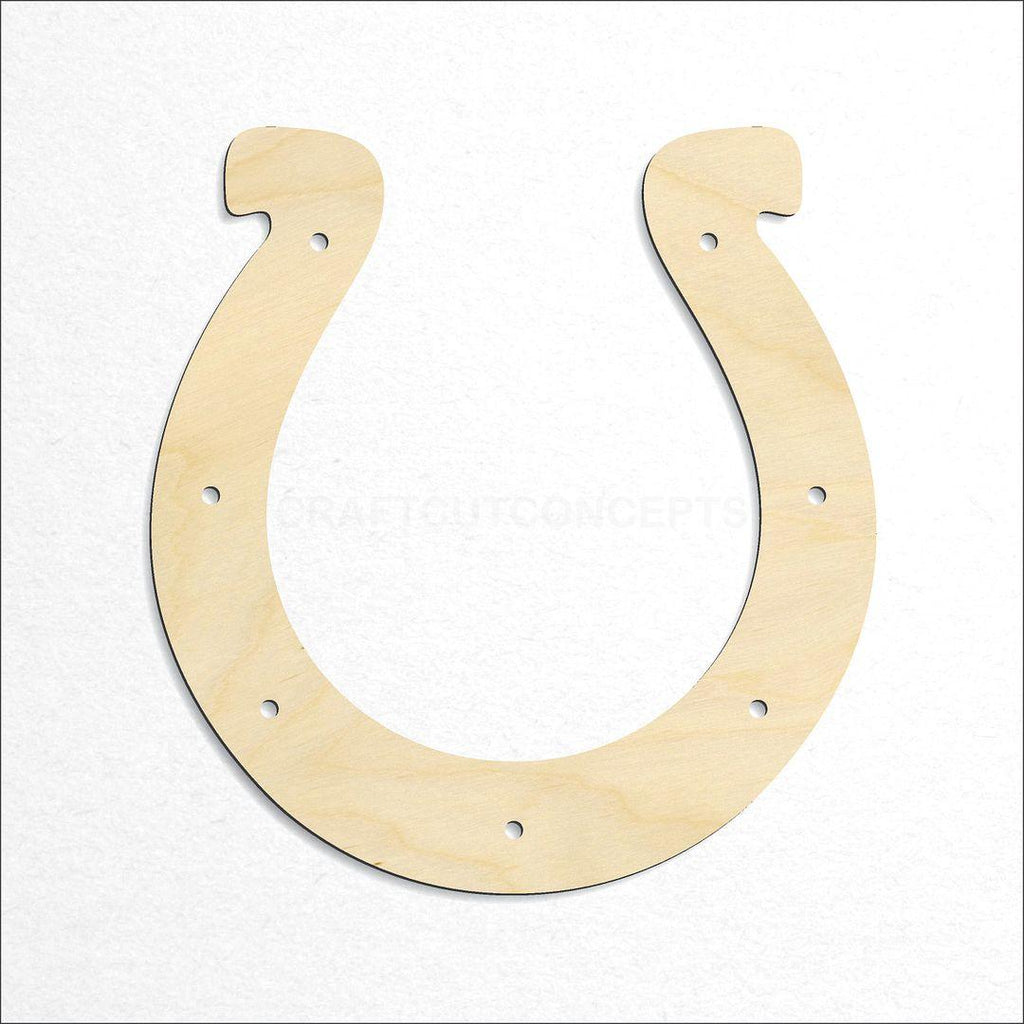 Wooden Horse Shoe craft shape available in sizes of 2 inch and up