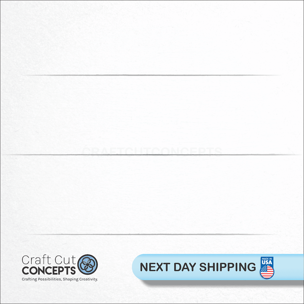 Craft Cut Concepts logo and next day shipping banner with an unfinished wood Unicorn craft shape and blank