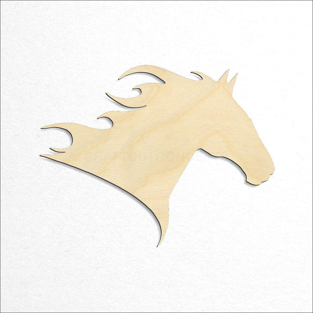 Wooden Horse Head craft shape available in sizes of 3 inch and up