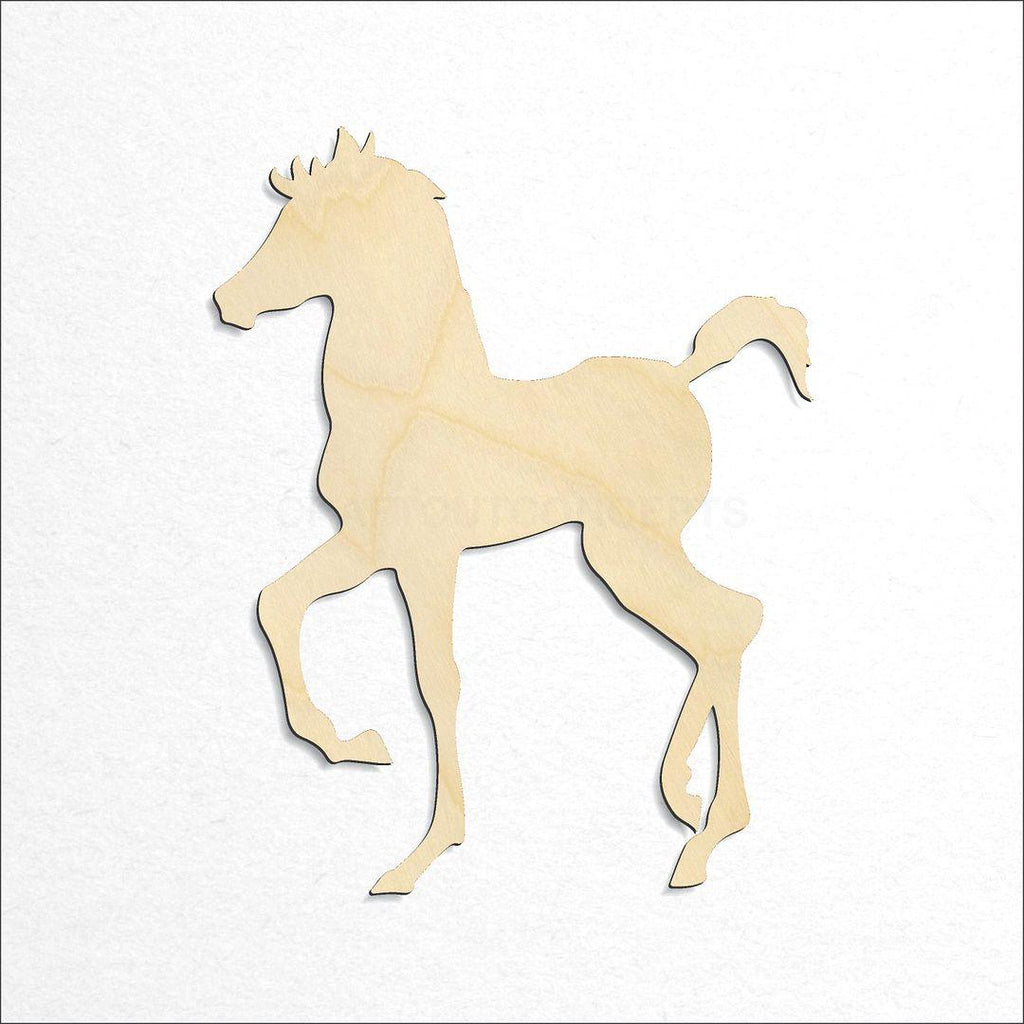 Wooden Baby Horse craft shape available in sizes of 4 inch and up
