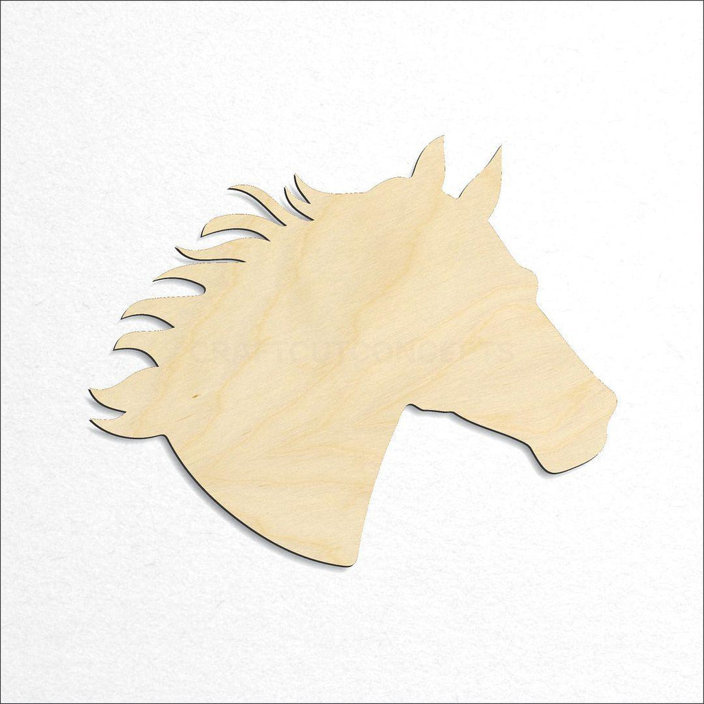 Wooden Horse Head craft shape available in sizes of 3 inch and up