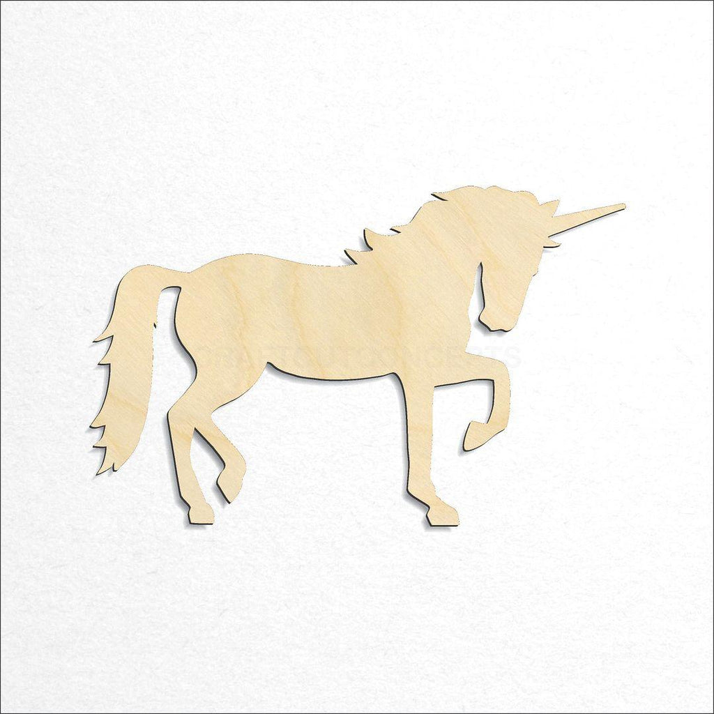 Wooden Unicorn craft shape available in sizes of 3 inch and up