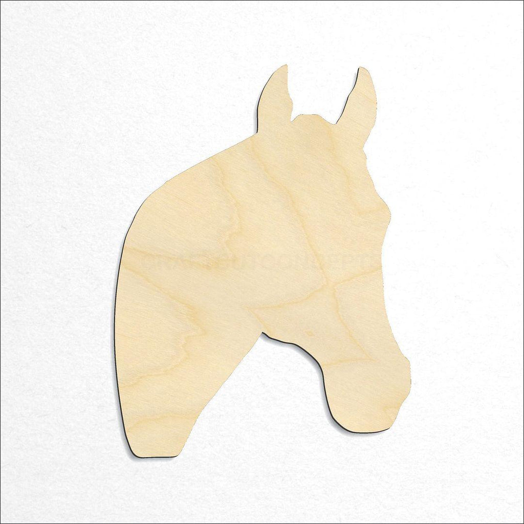 Wooden Horse Head craft shape available in sizes of 1 inch and up