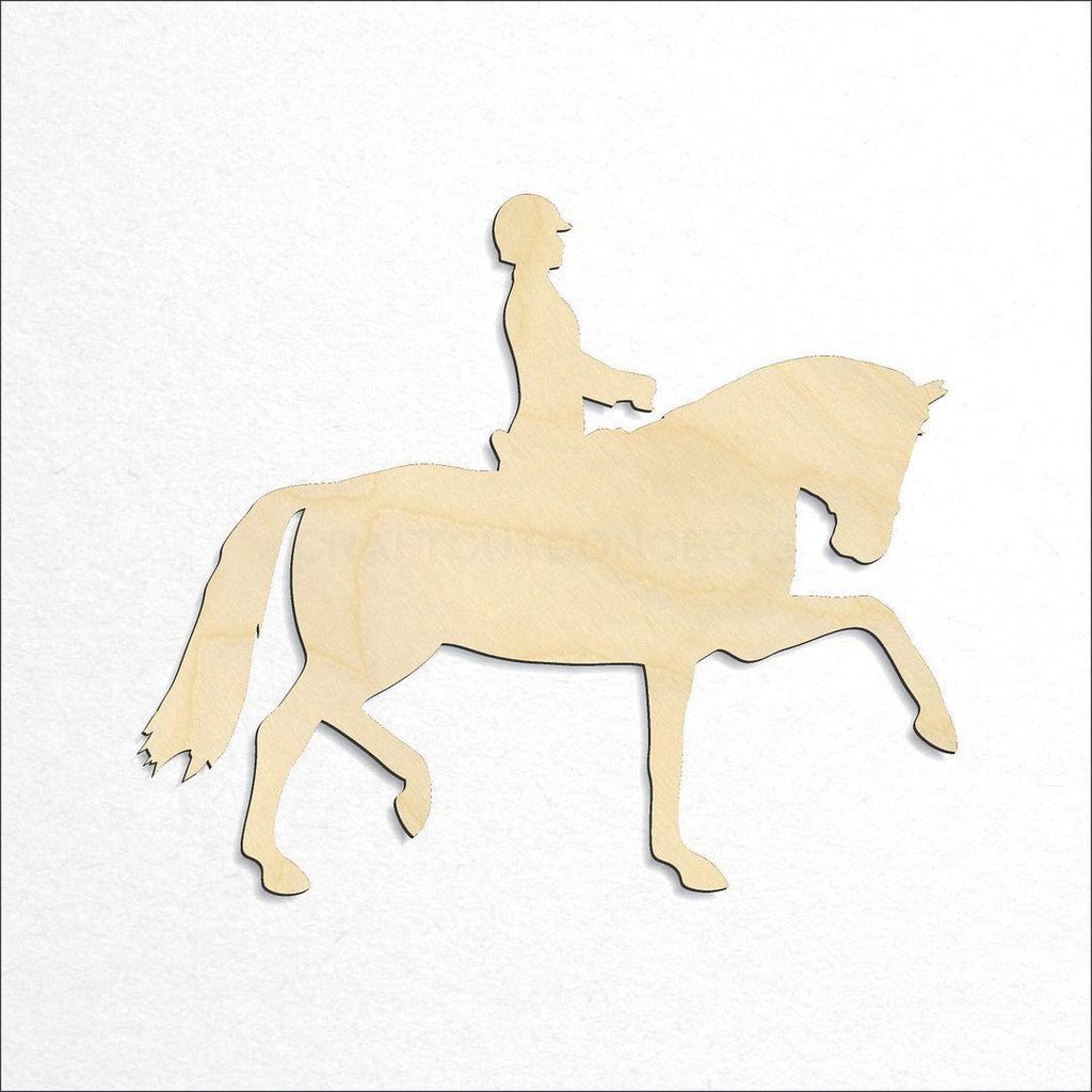 Wooden Dressage Horse craft shape available in sizes of 3 inch and up