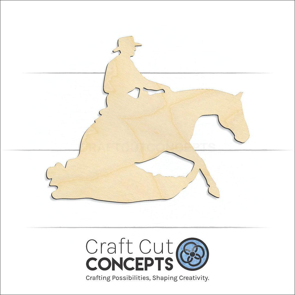 Craft Cut Concepts Logo under a wood Horse craft shape and blank