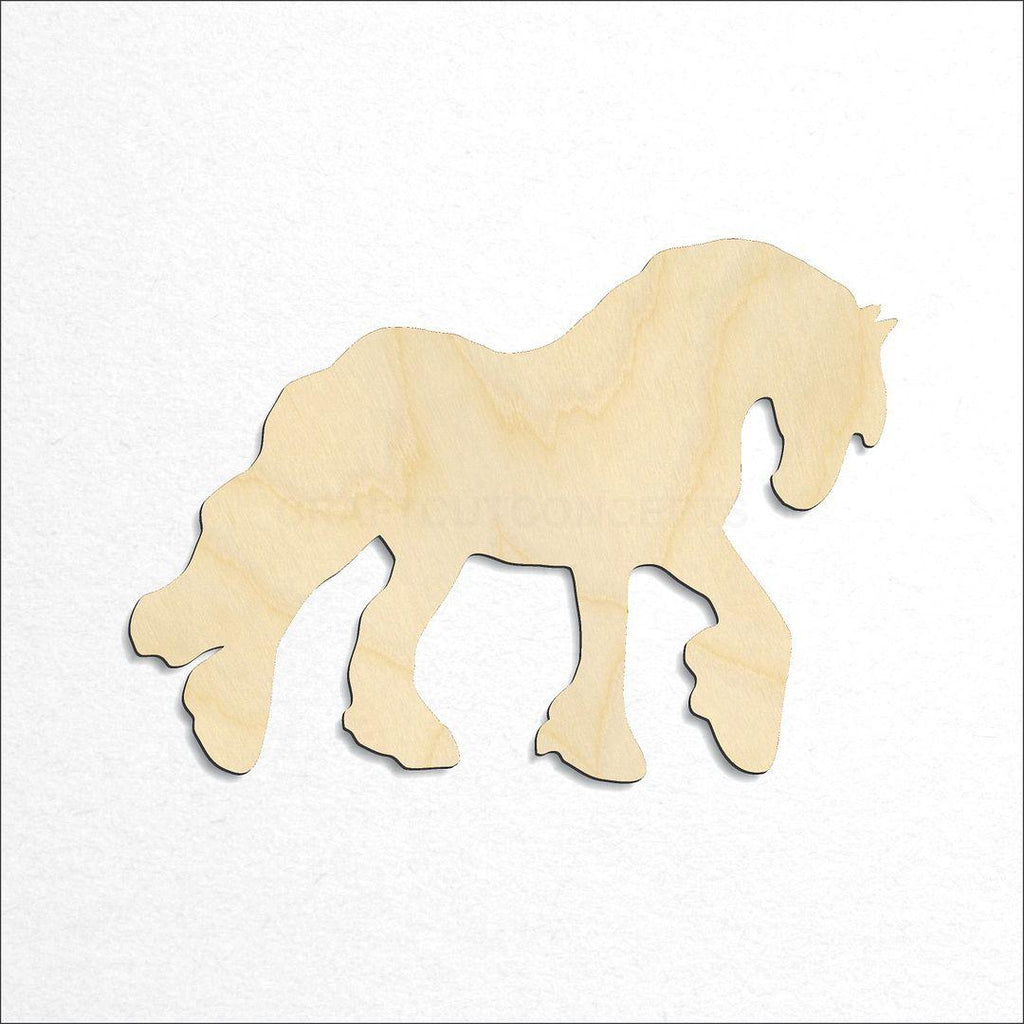 Wooden Gypsy Vanner craft shape available in sizes of 2 inch and up
