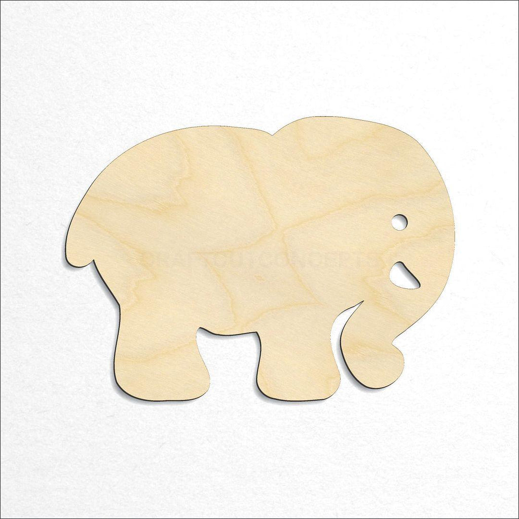 Wooden Elephant -4  craft shape available in sizes of 1 inch and up