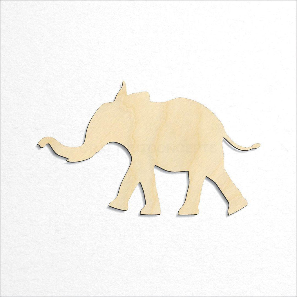 Wooden Elephant craft shape available in sizes of 3 inch and up