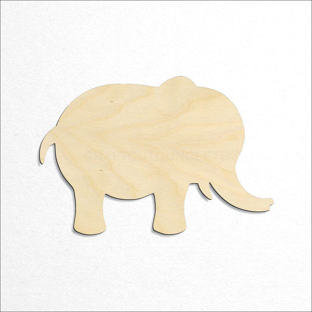 Wooden Cute Elephant craft shape available in sizes of 1 inch and up