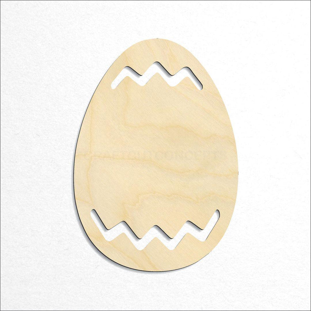 Wooden Easter Egg craft shape available in sizes of 1 inch and up