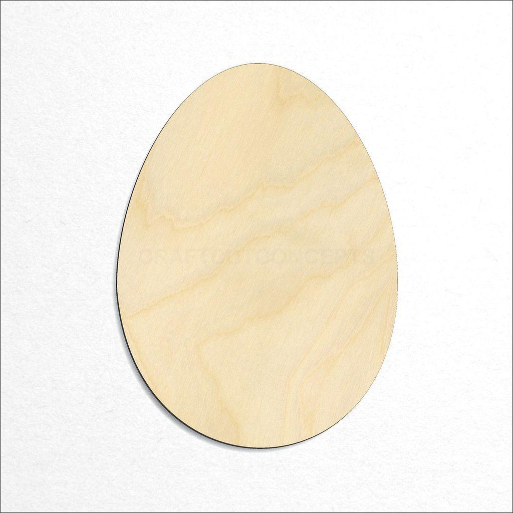 Wooden Egg craft shape available in sizes of 1 inch and up