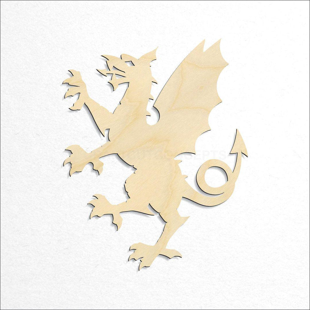 Wooden Dragon -5 craft shape available in sizes of 6 inch and up