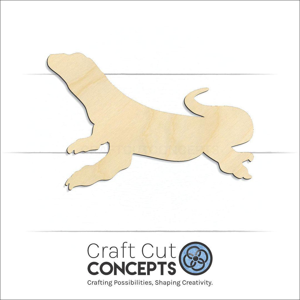 Craft Cut Concepts Logo under a wood Camodo Dragon craft shape and blank