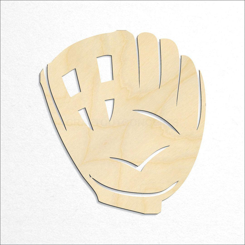 Wooden Baseball Glove  craft shape available in sizes of 2 inch and up