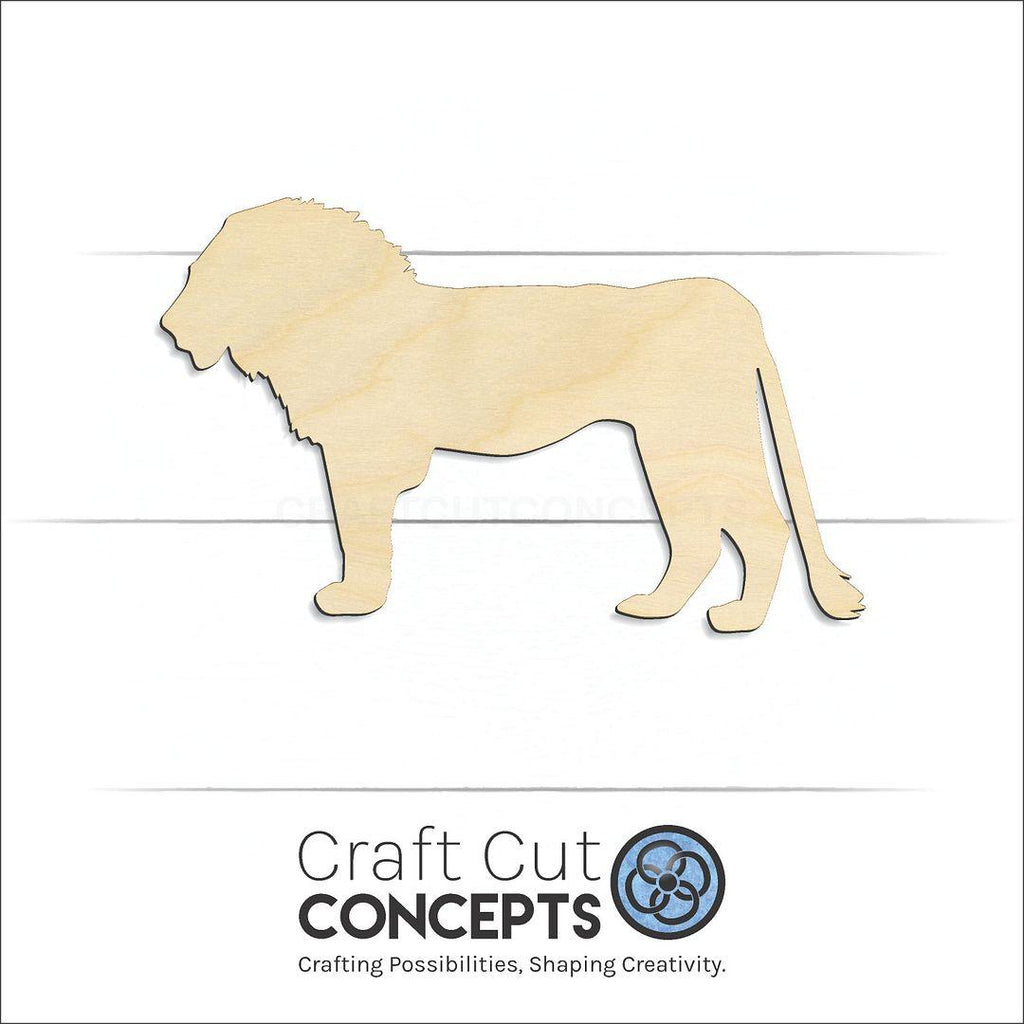 Craft Cut Concepts Logo under a wood Lion -2 craft shape and blank