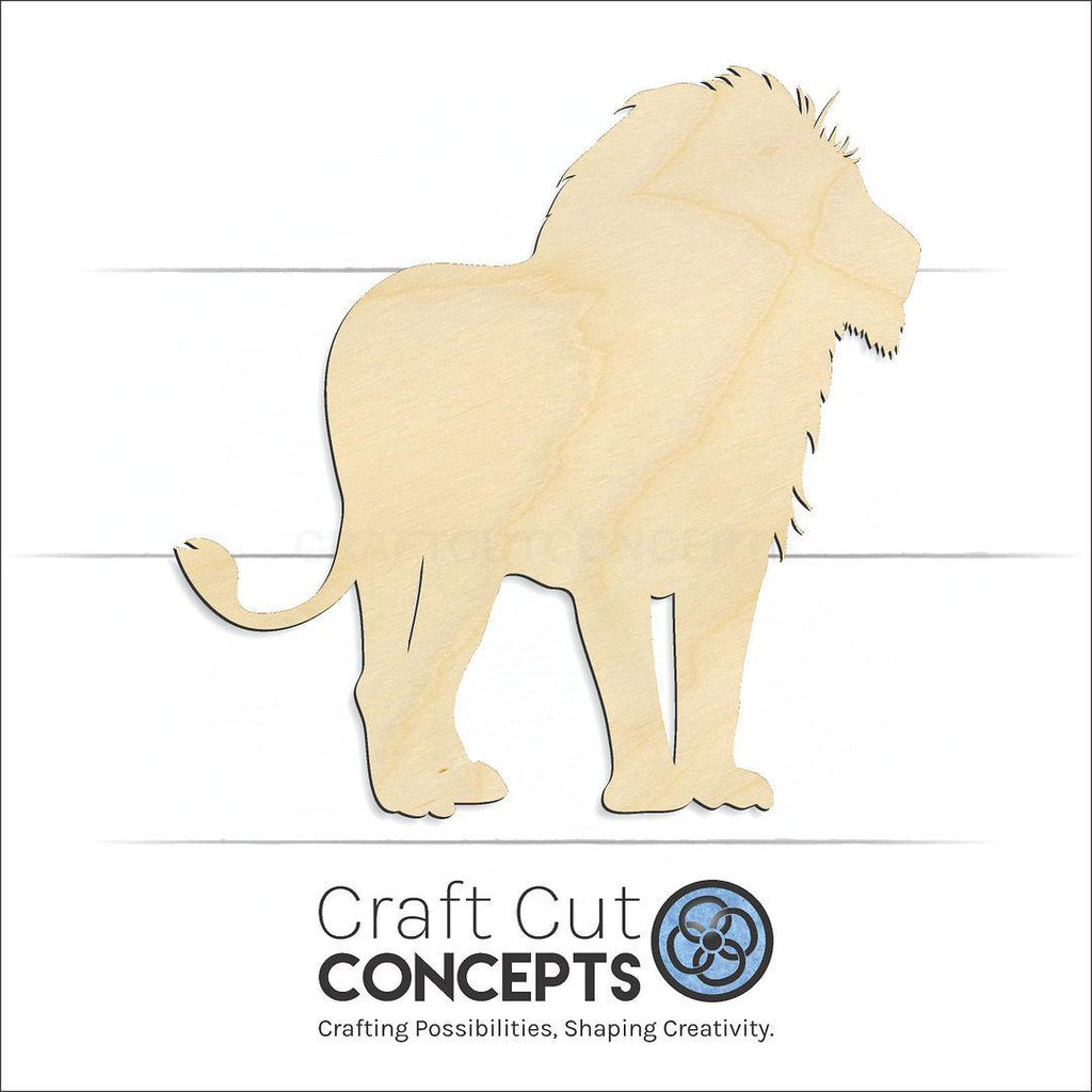 Craft Cut Concepts Logo under a wood Lion -3 craft shape and blank