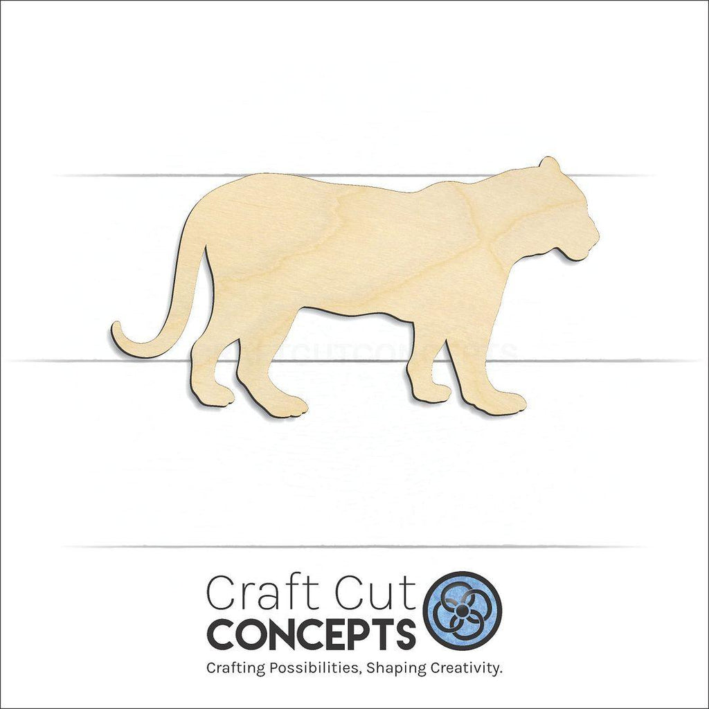 Craft Cut Concepts Logo under a wood Lioness -4 craft shape and blank