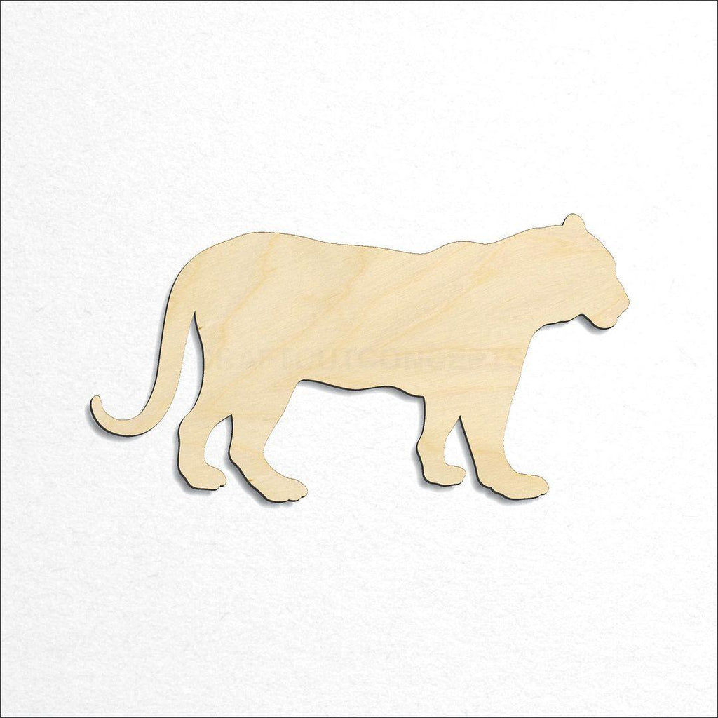 Wooden Lioness -4 craft shape available in sizes of 2 inch and up