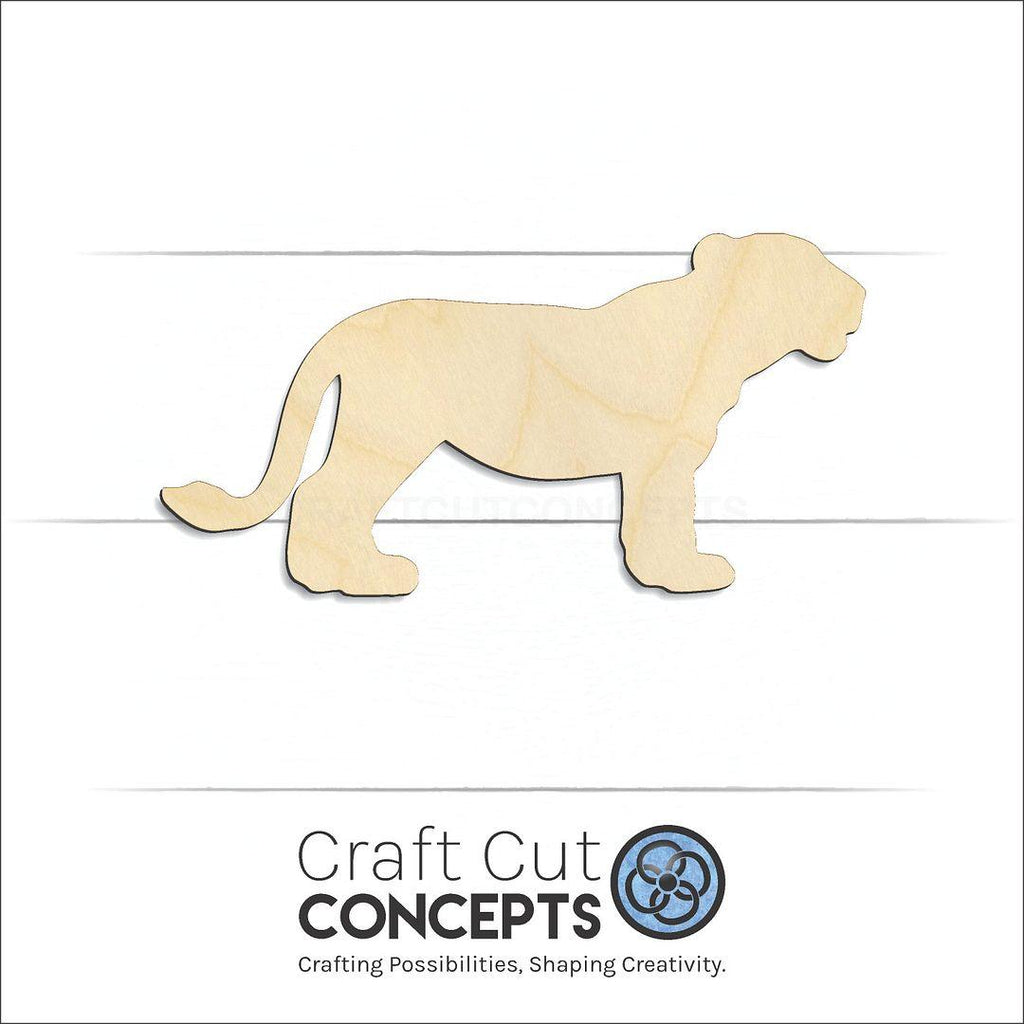 Craft Cut Concepts Logo under a wood Lion Cub -5 craft shape and blank