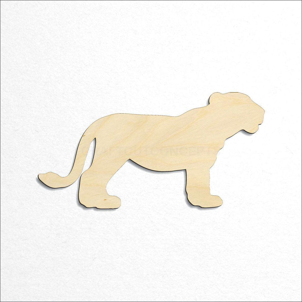 Wooden Lion Cub -5 craft shape available in sizes of 2 inch and up