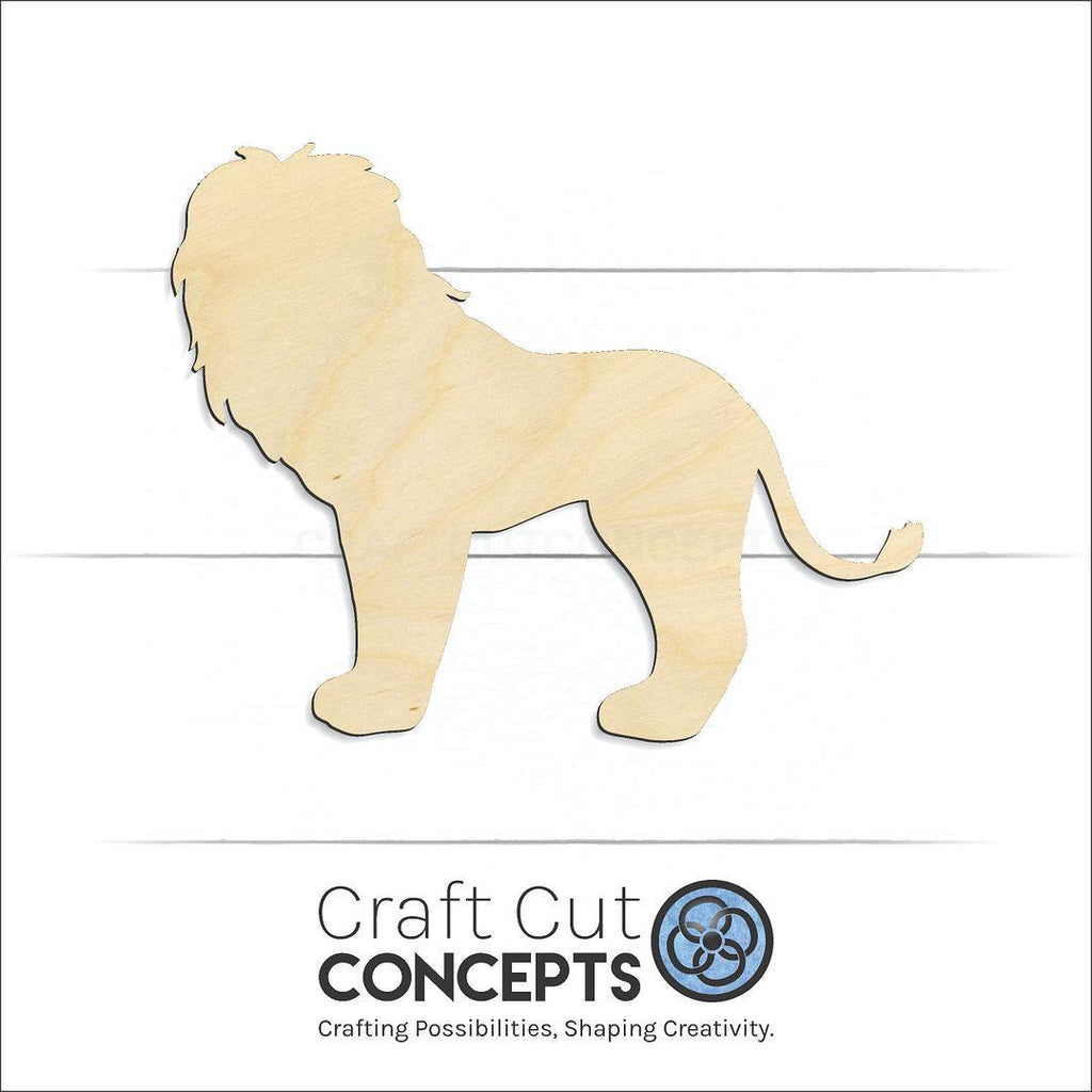 Craft Cut Concepts Logo under a wood Lion -6 craft shape and blank