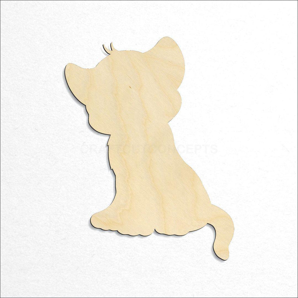 Wooden Lion Cub craft shape available in sizes of 2 inch and up