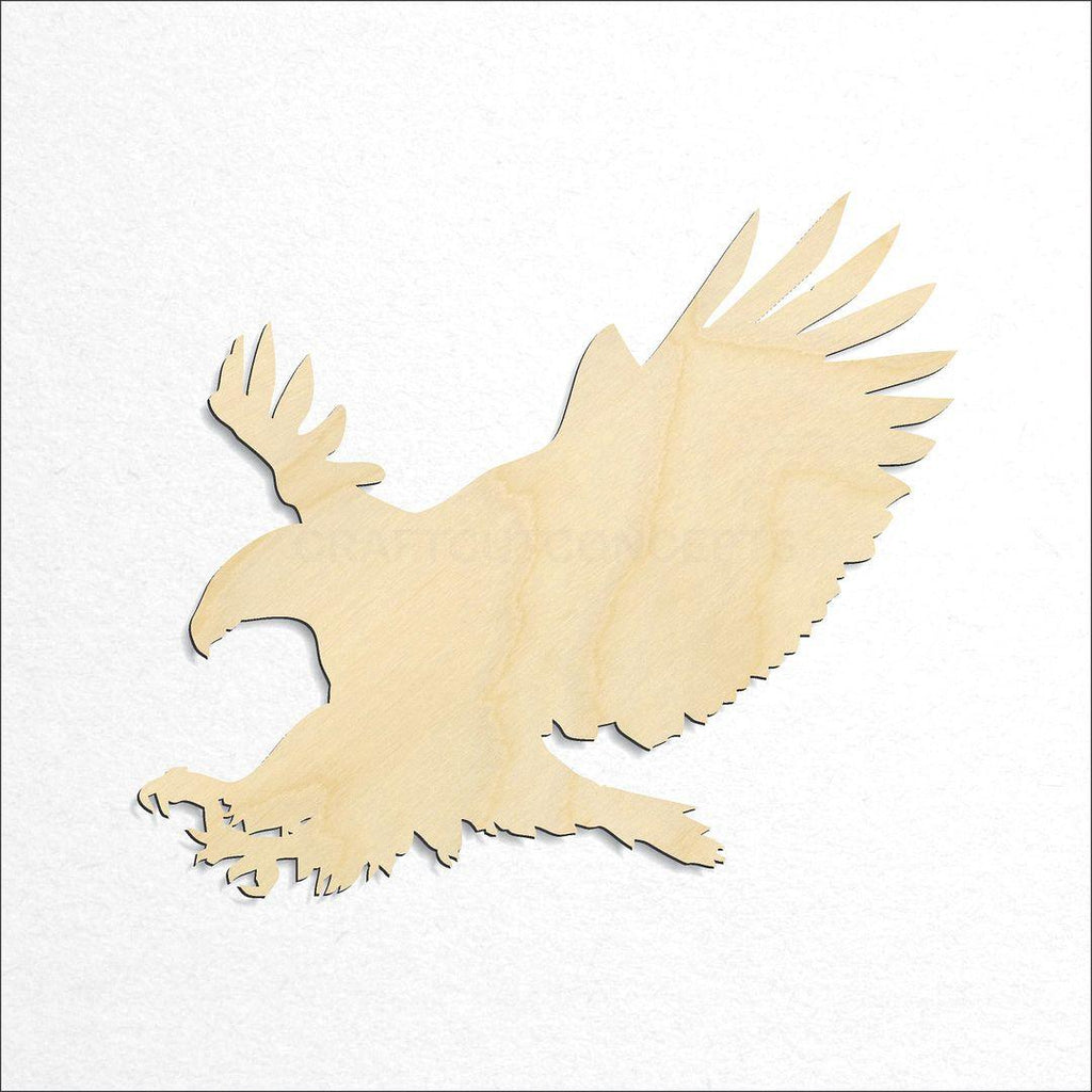 Wooden Eagle craft shape available in sizes of 2 inch and up