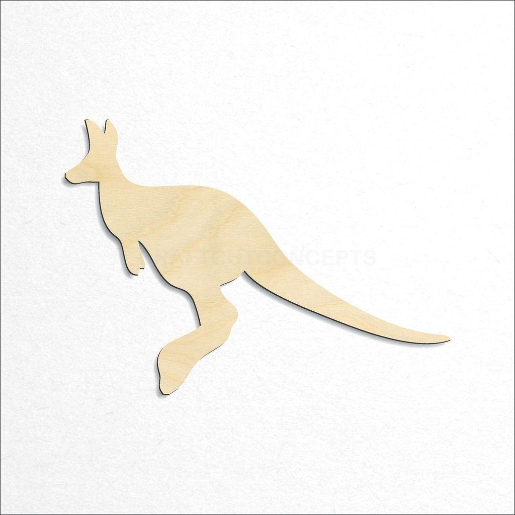 Wooden Kangaroo -2 craft shape available in sizes of 2 inch and up