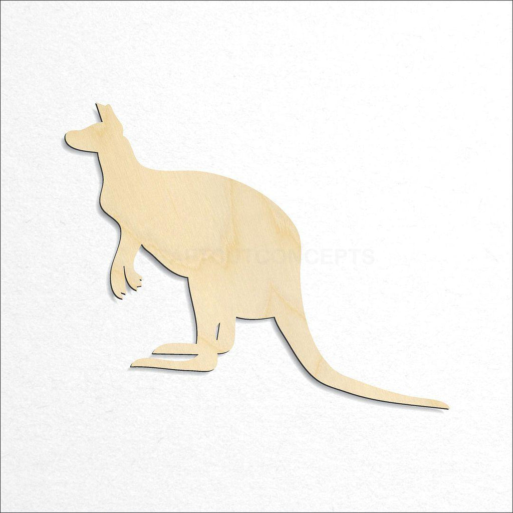 Wooden Kangaroo -3 craft shape available in sizes of 3 inch and up