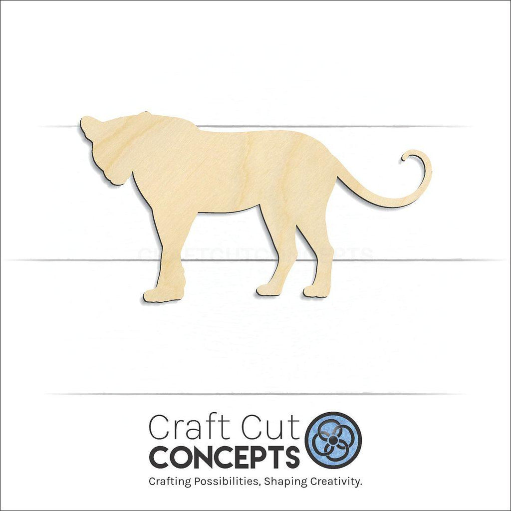 Craft Cut Concepts Logo under a wood Big Cat -2 craft shape and blank